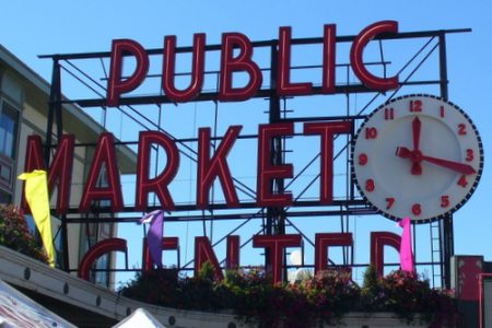 Pike Place Market clock (C.Cancler)