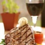 steak and wine dinner