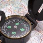compass and map