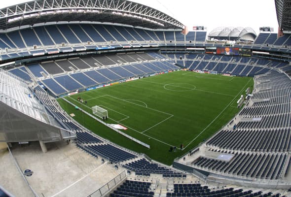 Century Link Field stadium in 2011. Home of Seattle Seahawks and Seattle Sounders. Photo by anderm - DepositPhotos.com