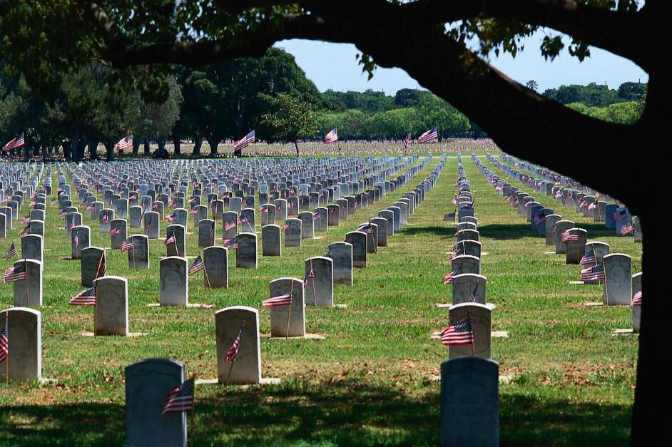 cemetery flags
