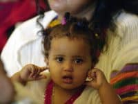 Young girl at New Citizens Celebration, Seattle, Washington, 2000 photo from Seattle Municipal Archives