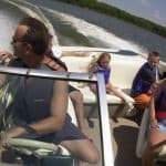 Family boating safely