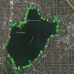 Green Lake trees walking map