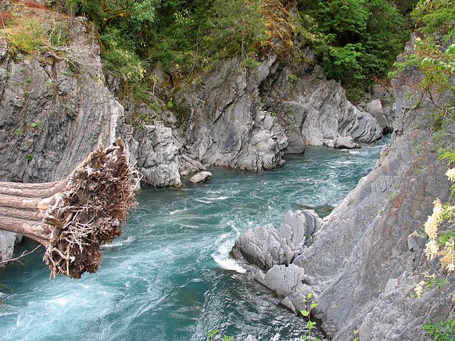 Elwha River at Goblins Gate photo by Jeff Taylor