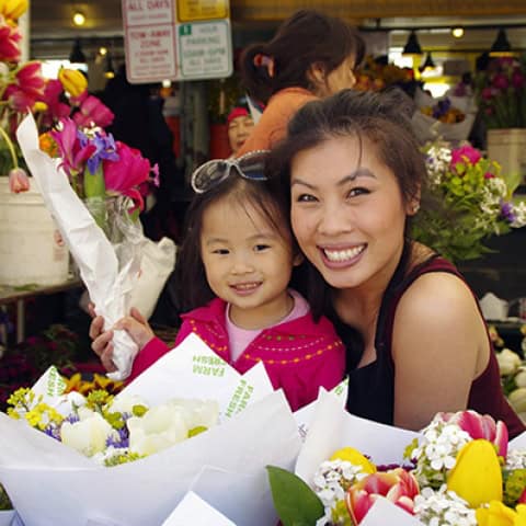 Pike Place Market Mother's Day Flower Festival