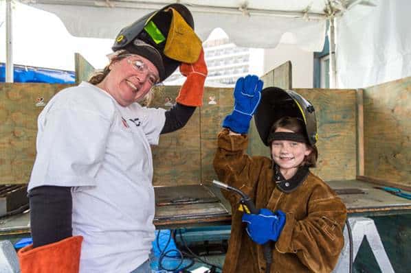 Seattle Maritime Festival welding practice