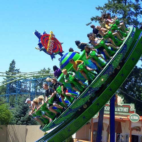 Wild Waves disco flashback amusement ride
