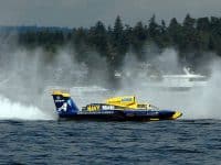 Spirit of the Navy hydroplane at Seattle Seafair By U.S. Navy photo by 2nd Class Eric J. Rowley [Public domain] via Wikimedia Commons