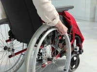 elderly person in wheelchair