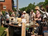 Garage sale shoppers