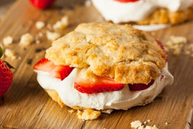 Strawberry Shortcake with Whipped Cream