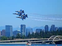 Blue Angels Navy Jets over Lake Washington Seattle