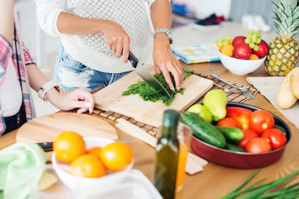 Preparing vegetables