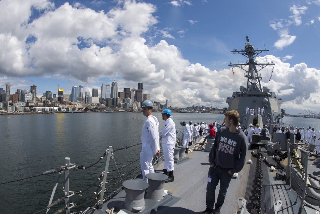 Ships Arrive In Seattle for Seafair Fleet Week
