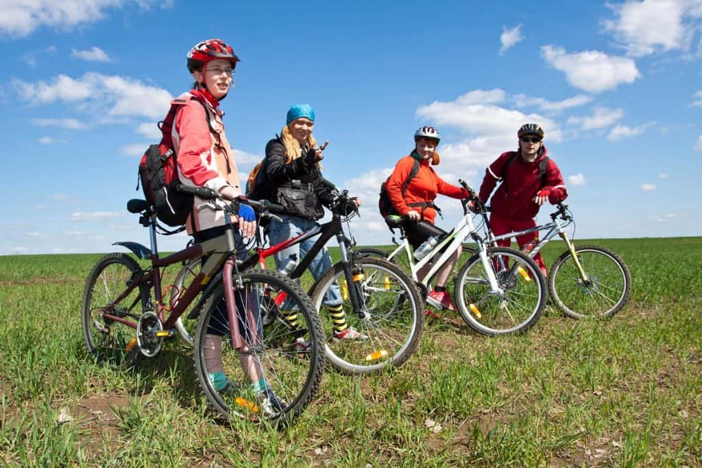 bicycle riding group