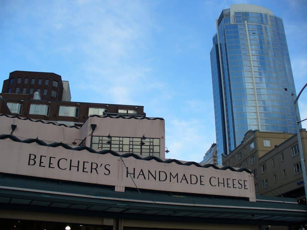 Beecher's Seattle store cheesemaking in action is like getting free cooking classes