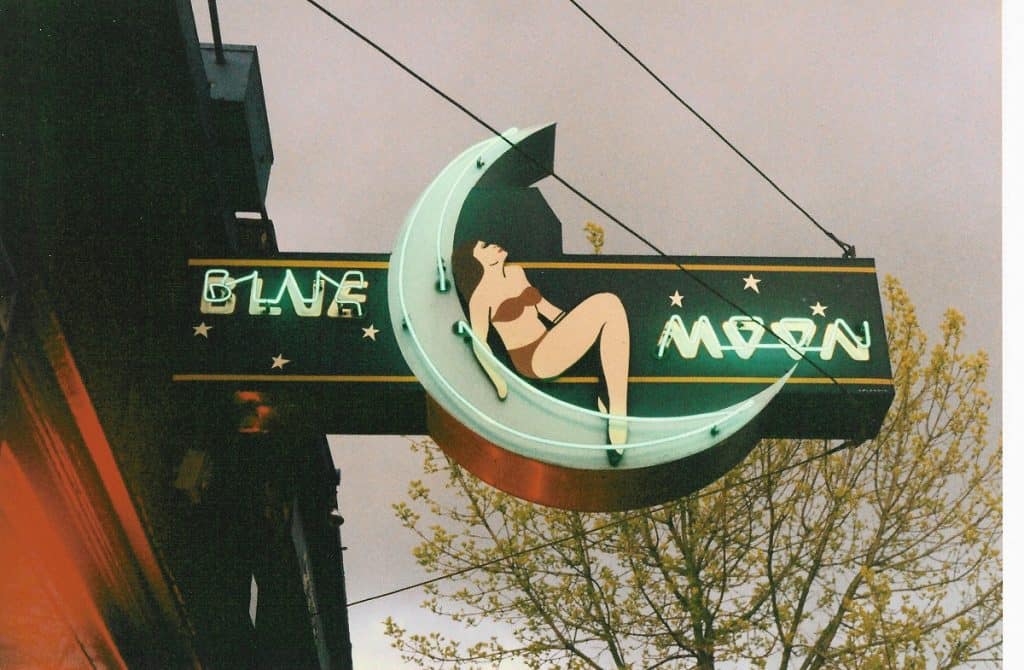 Blue Moon Tavern sign, Seattle 1993