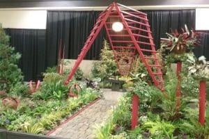 Northwest Flower Garden Show found objects in the landscape photo by Carole Cancler