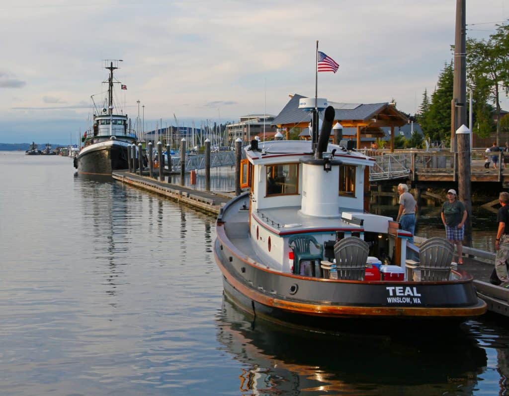 Tugboats on the Olympia waterfront. Photo by LG Evans Maritime Images.