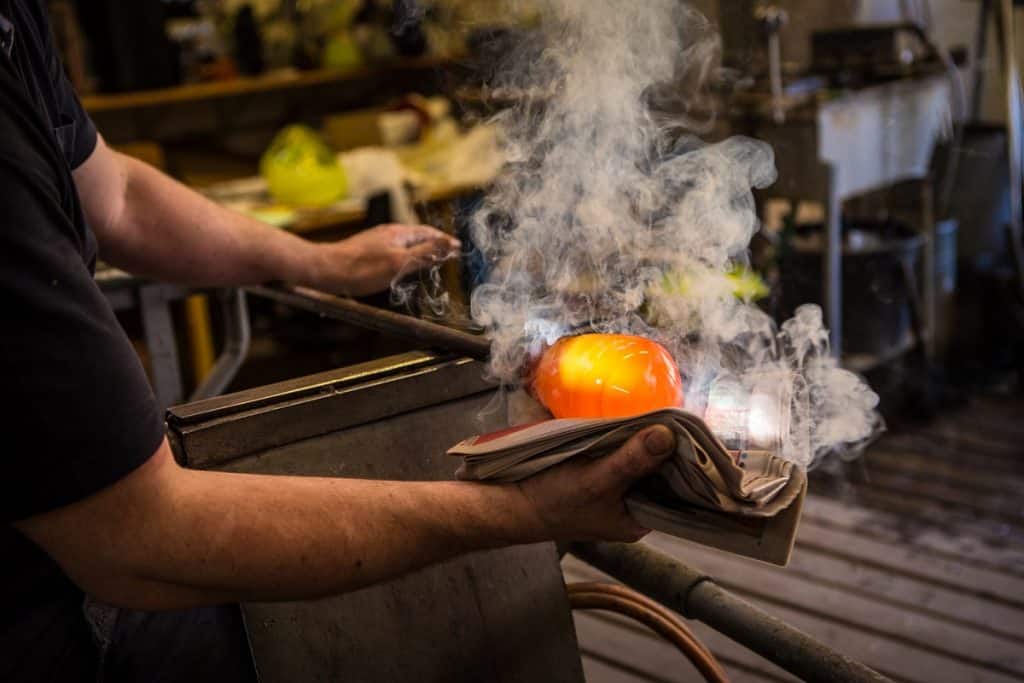 Glassblowing process photo by jurra89 - DepositPhotos.com