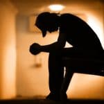 Depressed man