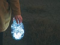 Jar lantern for a winter solsctice walk photo by chatsimo - DepositPhotos.com