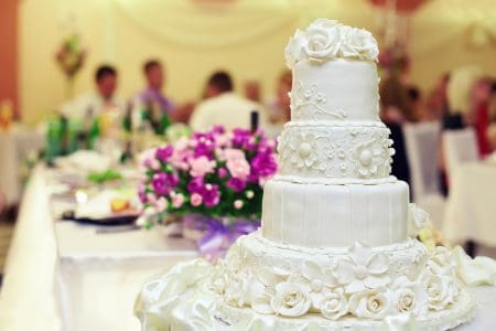 Wedding reception cake - DepositPhotos.com