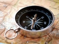 Map and compass for outdoor adventure - DepoistPhotos.com