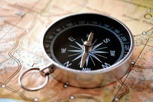 Map and compass for outdoor adventure - DepoistPhotos.com