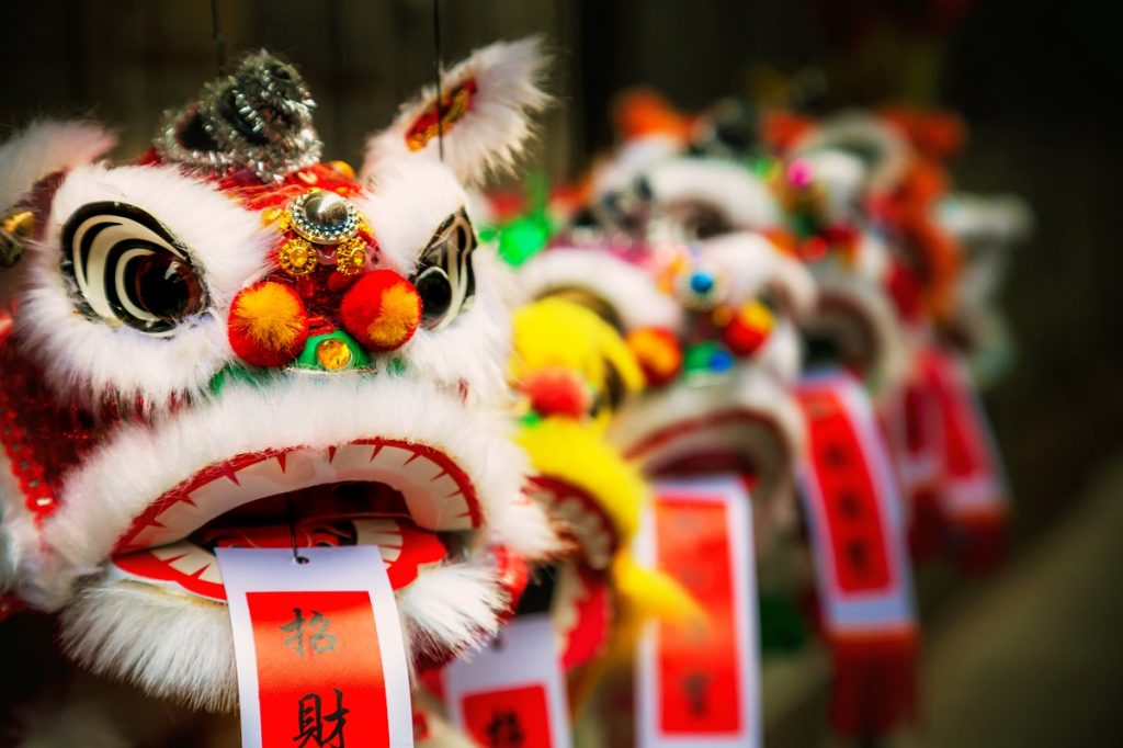 Traditional Chinese Lion for Lunar New Year - DepositPhotos.com