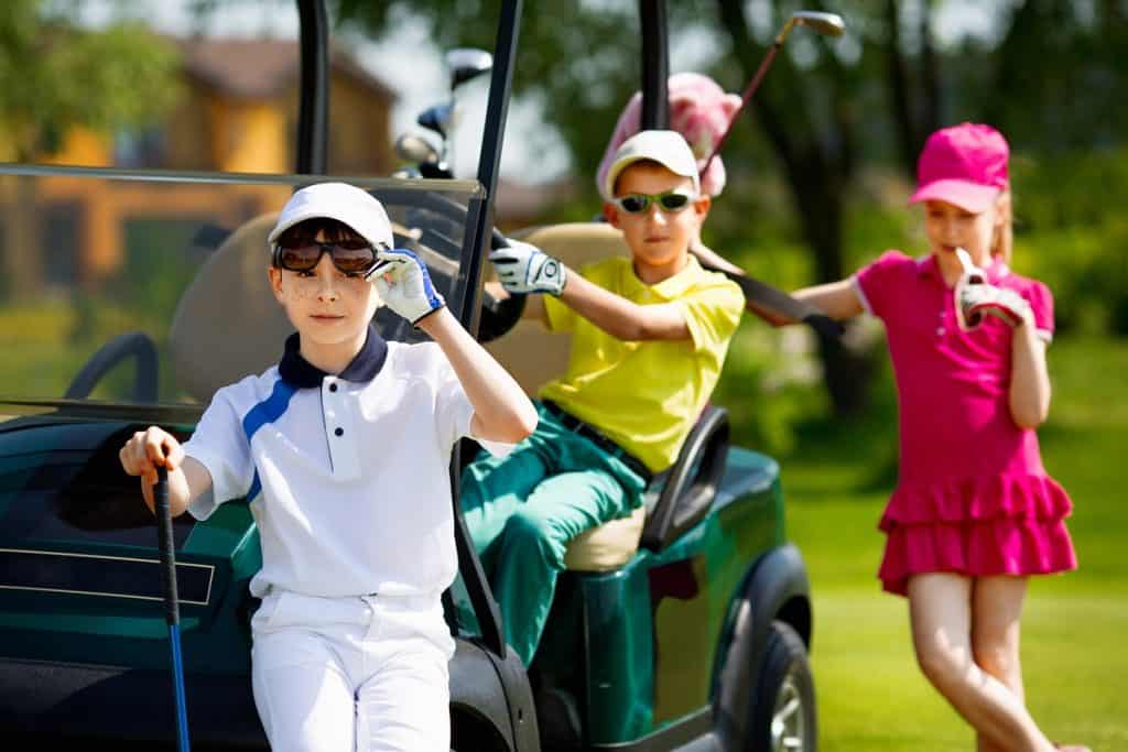 Young golfers
