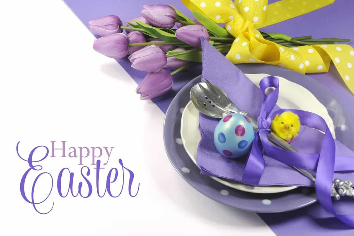 Easter table place setting