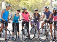 Group of bicycle riders