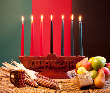 Kwanzaa kinara candles