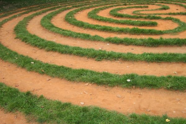 Grass labyrinth