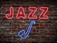 neon jazz sign