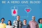banner: be a hero donate blood