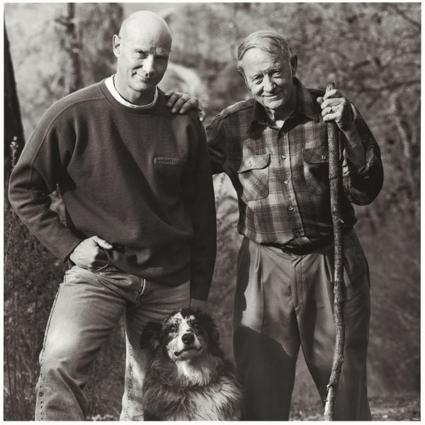 Gary Erickson with his father Clifford