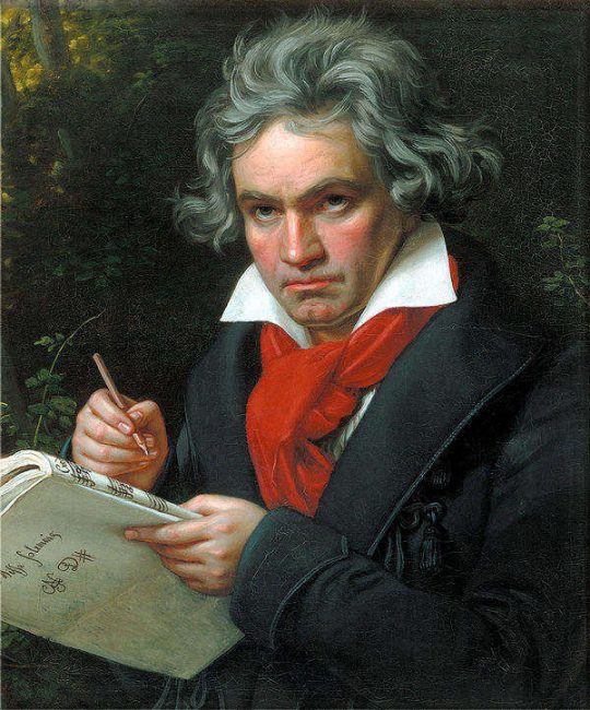Portrait of Beethoven by Joseph Karl Stieler, 1820 (public domain)