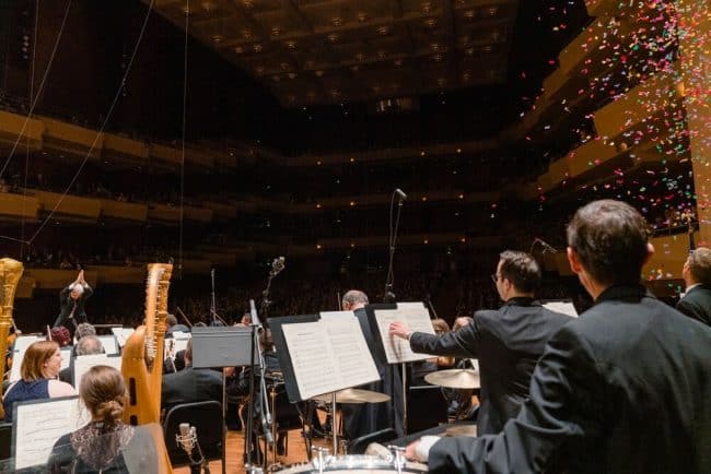 Seattle Symphony orchestra. Photo by Brandon Patoc.