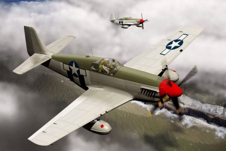 p-51B Mustang airplane