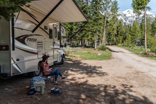 rv camping in a national park