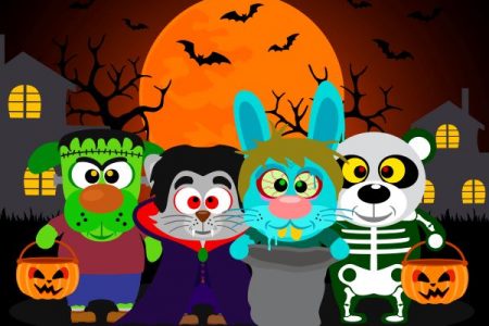 Trick or Treaters cartoon characters
