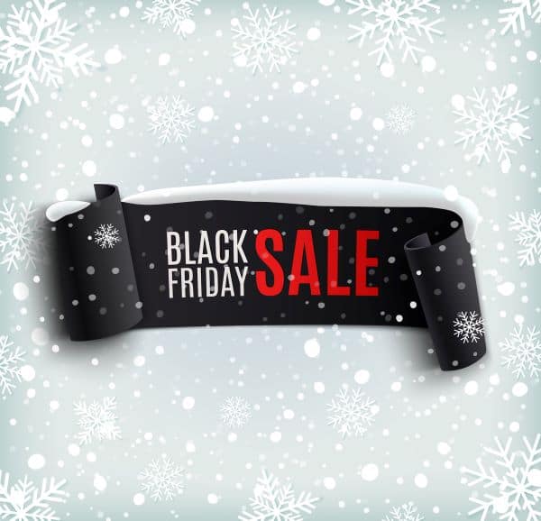 Banner for Black Friday shopping sale