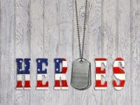 American military heroes banner