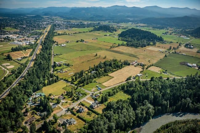 Aerial view of Foothills National Recreation Trail