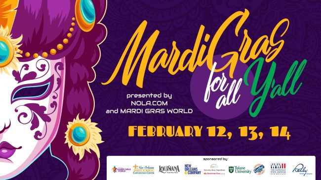 Banner for NOLA.com Mardi Gras for Y'All 2021