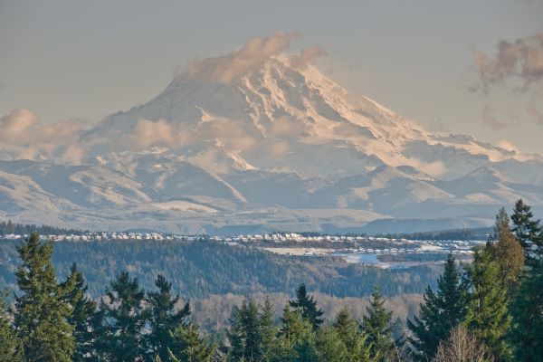 Mount Rainier was taken from Edgewood, Washington