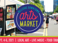 Banner for 2021 Bellevue Downtown Arts Market